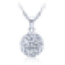 925 Sterling Silver Bead Pendant Necklace for Women with Chain